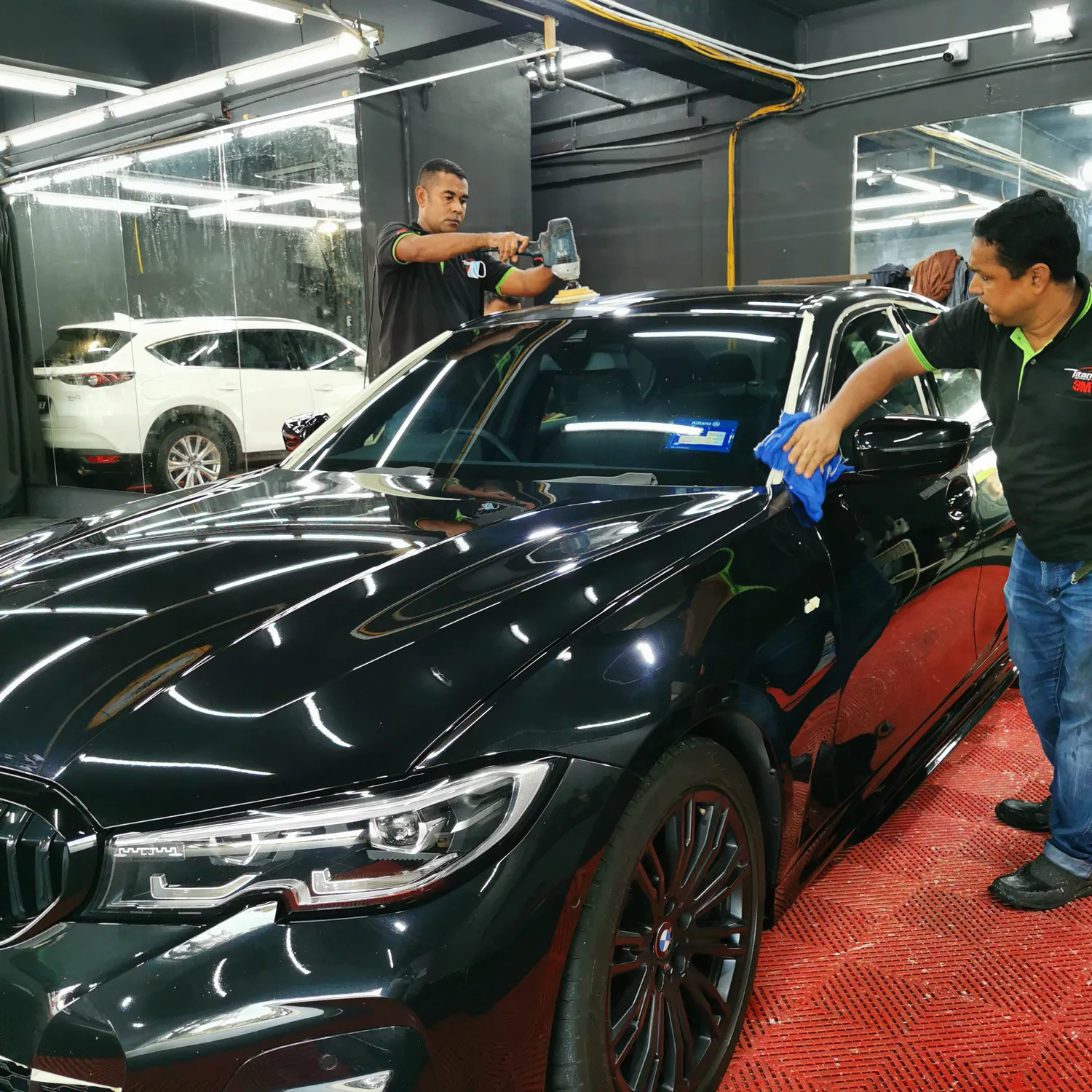 Vehicle coating application