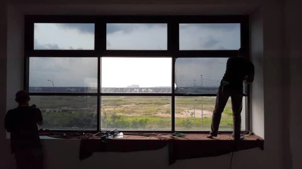 Commercial solar film project
