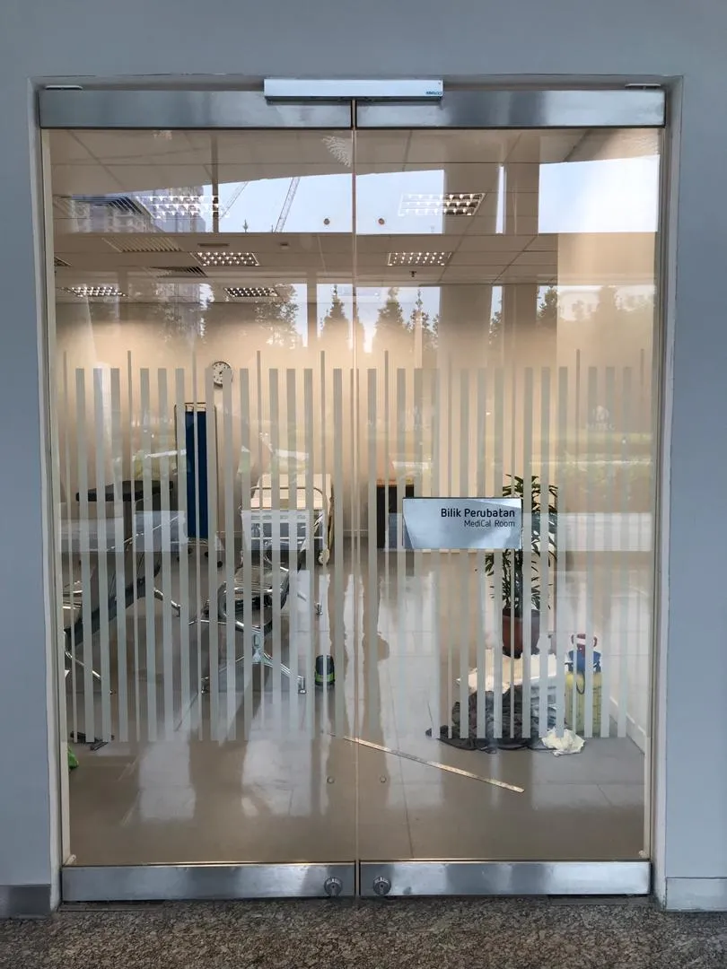 Completed commercial window film project