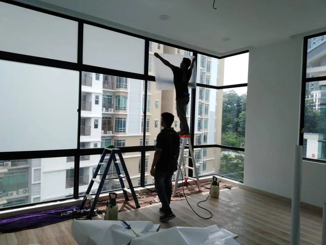 Residential window film installation